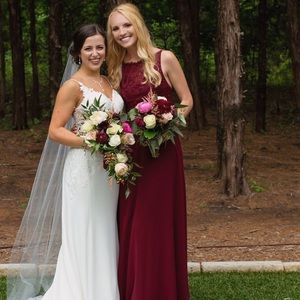 Maroon Bridesmaids Dress!